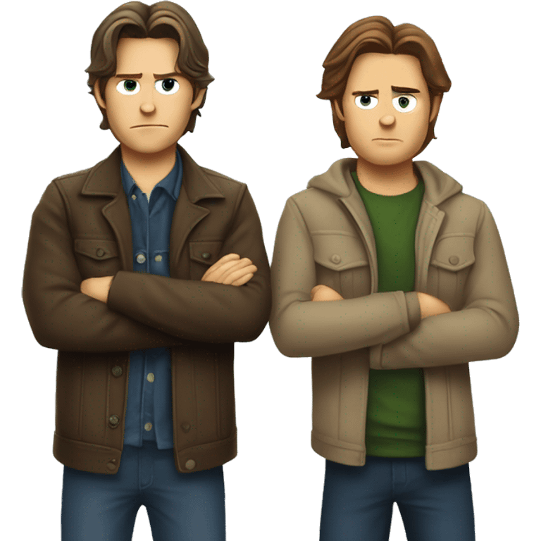 supernatural Brothers Sam and Dean winchesters  emoji