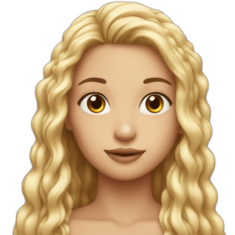 Long hair Beautiful girl emoji