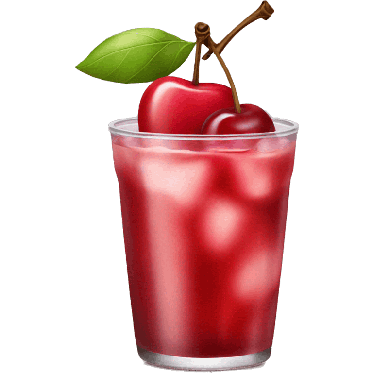 drink apple cherry flavor  emoji