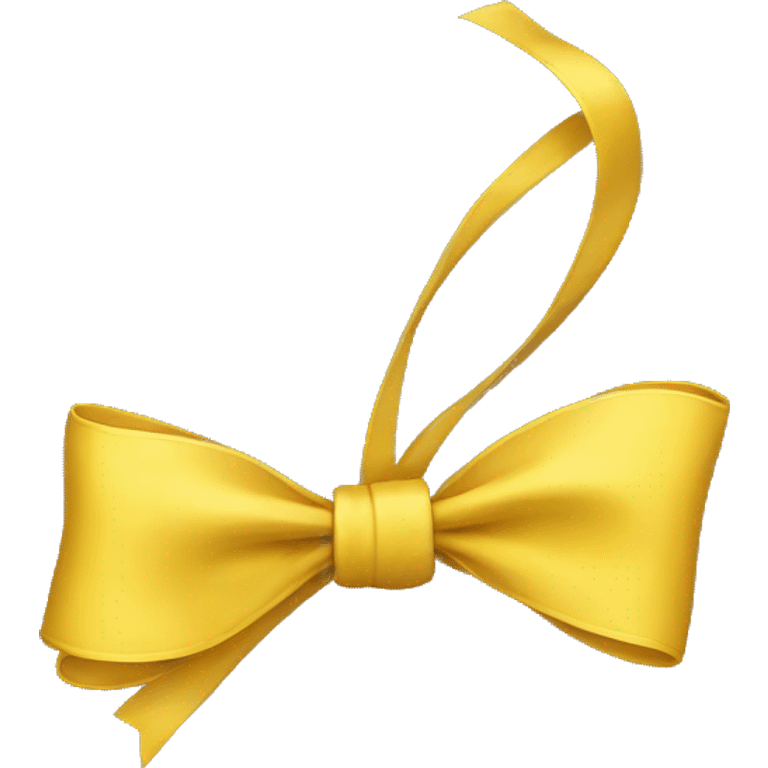 Yellow bow emoji