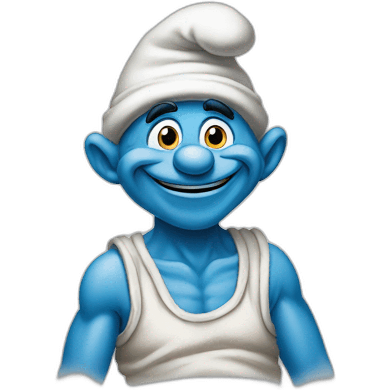 Drawing old Smurfs emoji