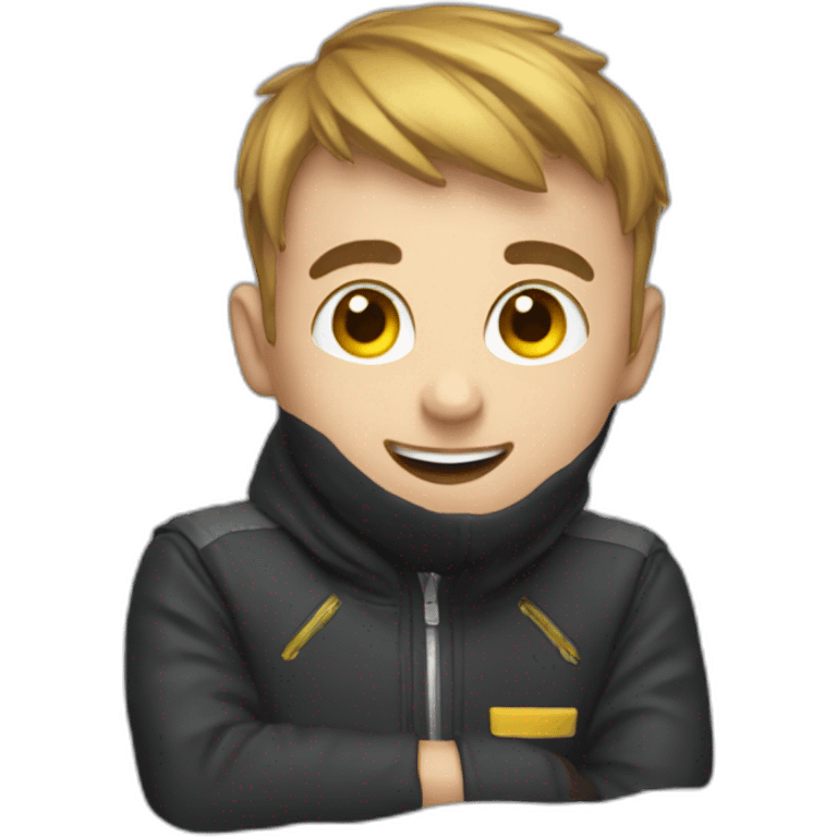 squeezie dans une formule 4 emoji