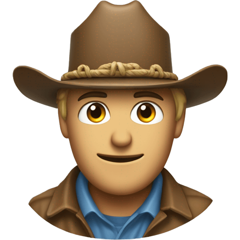 a water mollen with a cowboy hat  emoji