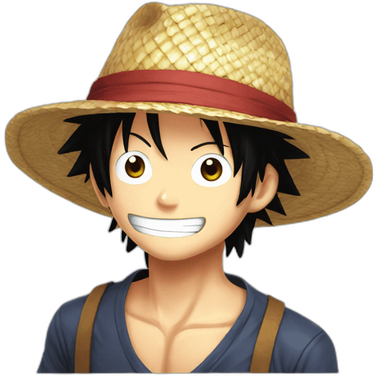 Straw hat luffy emoji