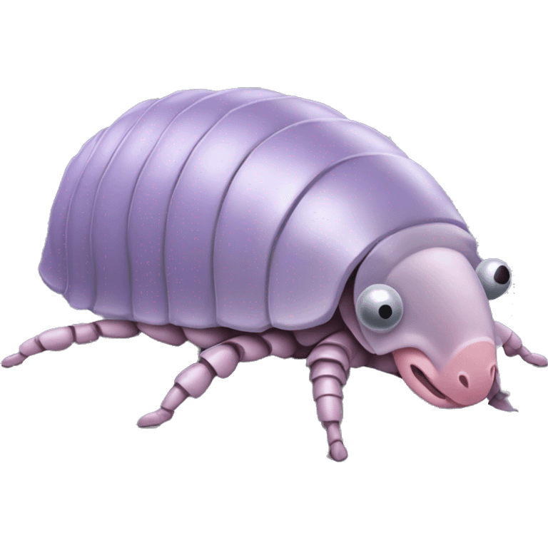 Lavender gray Pig armadillo centipede isopod lobster shrimp pig armadillo insect darth Vader face emoji