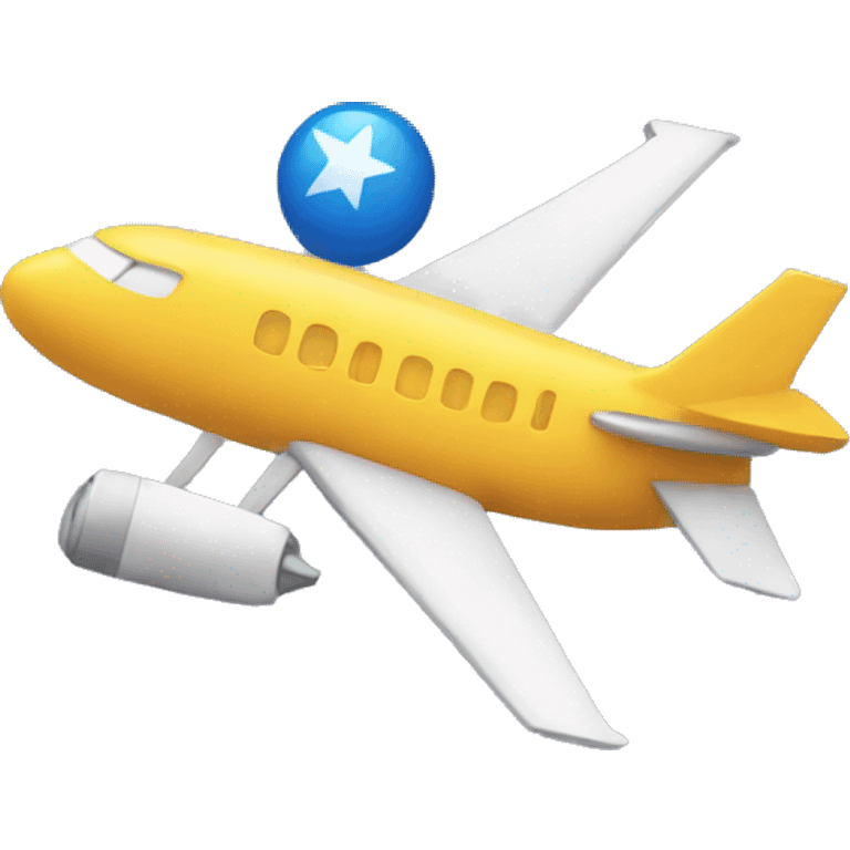 Star and plane emoji