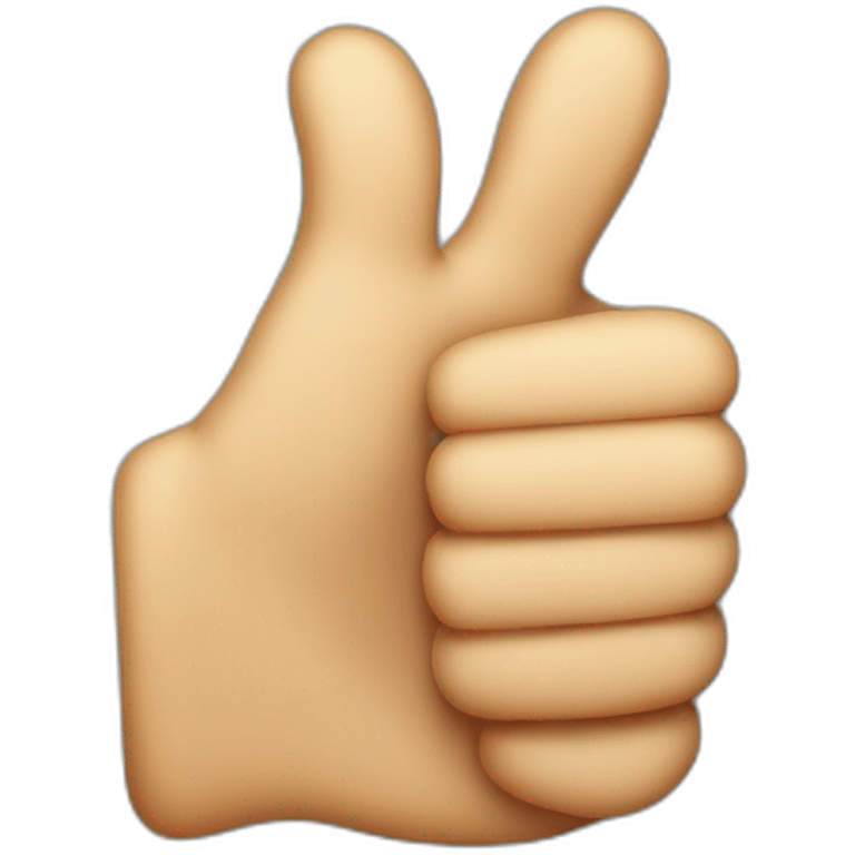 a thumb up broken emoji