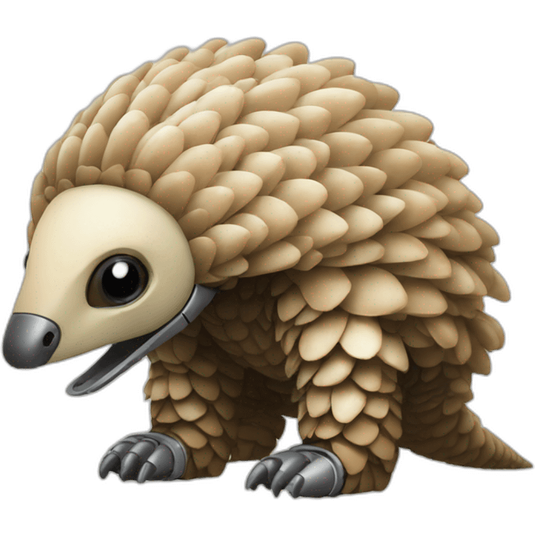 robot pangolin emoji