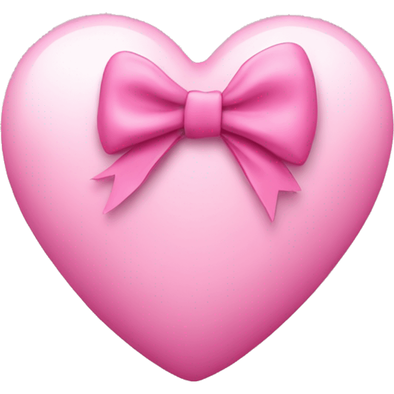 A pink heart with a little bow on top emoji