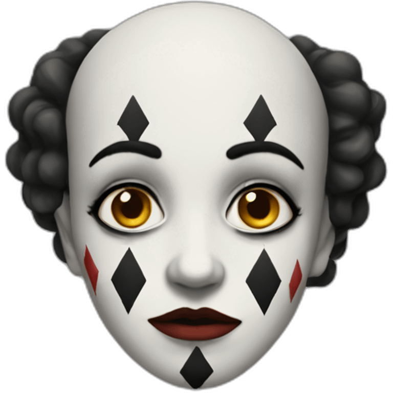 sad-harlequin emoji