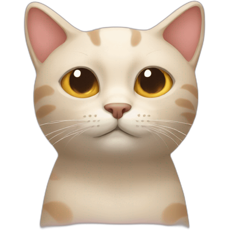 cat with 2  heads emoji