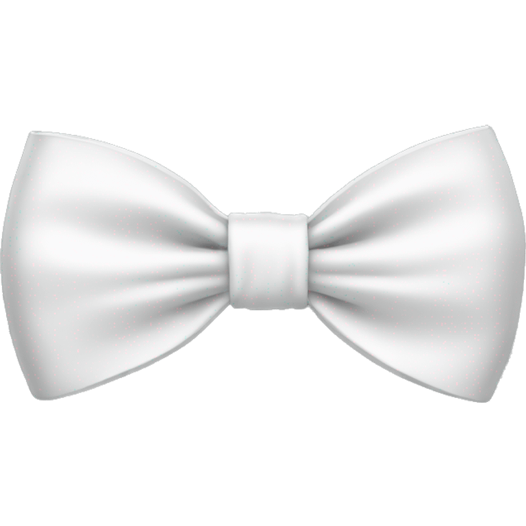 a white bow emoji