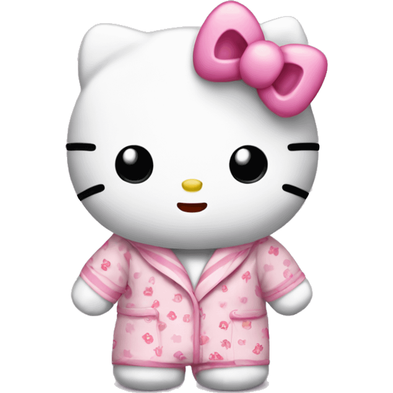 Hello kitty in a Pyjama  emoji