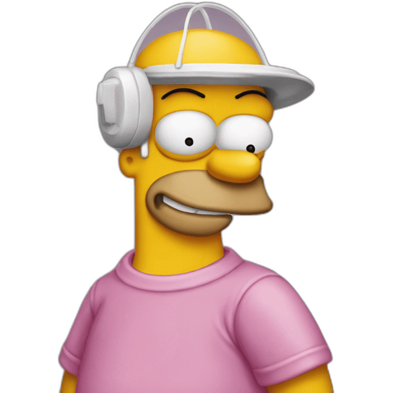 Homer Simpson dansun donut emoji