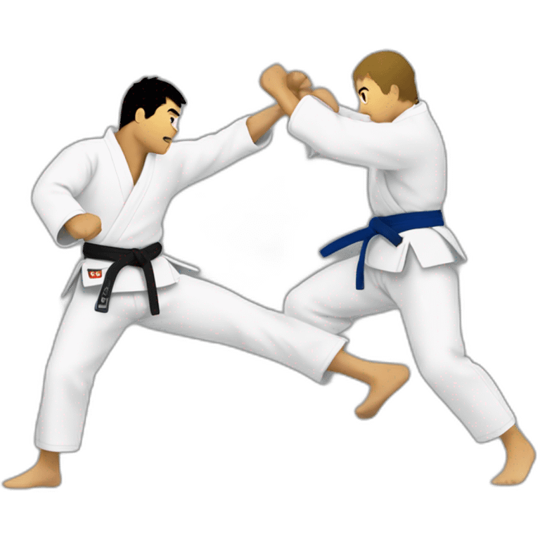 Combat de judo emoji