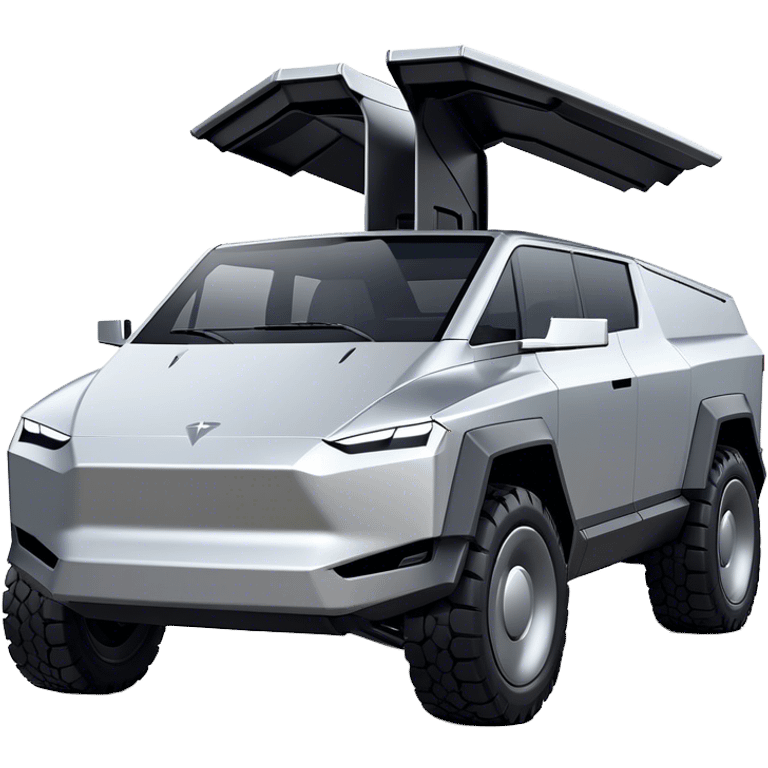 Tesla Cybertruck - Tesla (Model Year: 2022) (Iconic colour: Silver) emoji