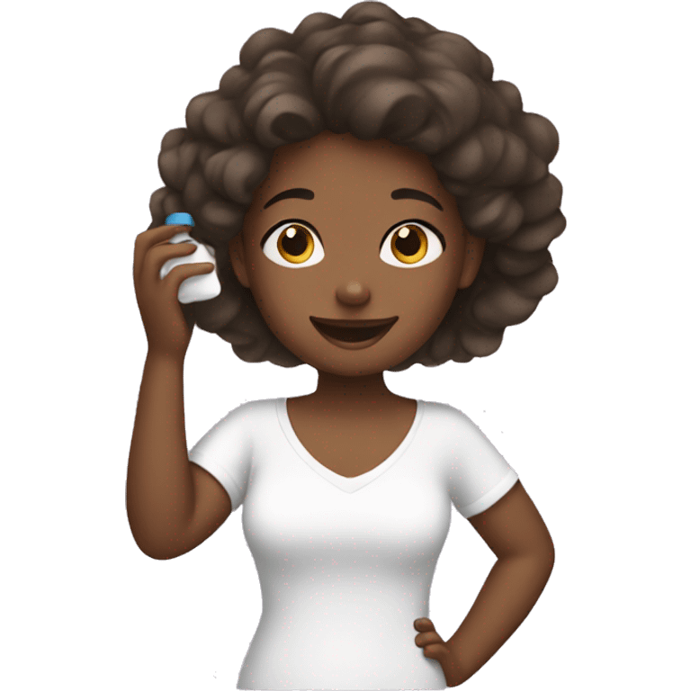 girl doing skincare  emoji