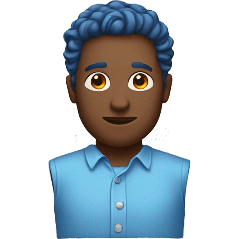 man in blue shir emoji