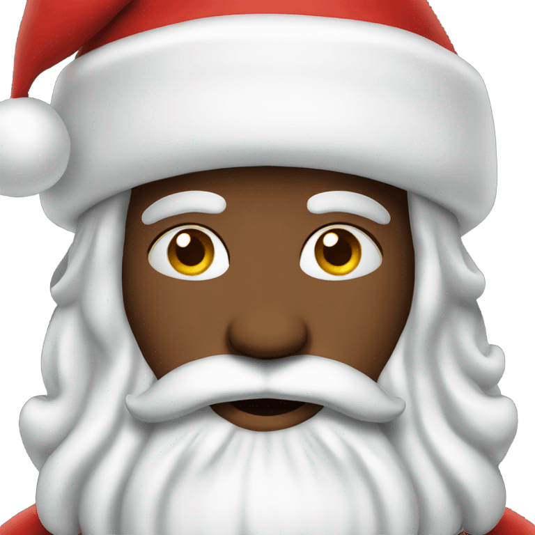 Santa Claus peace emoji