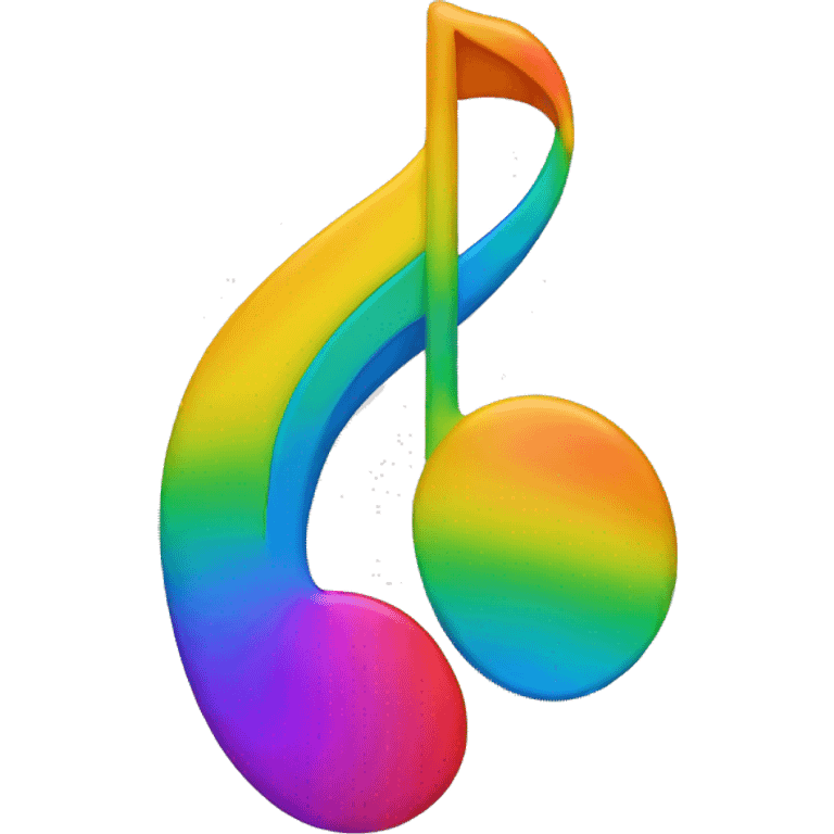 music note rainbow emoji