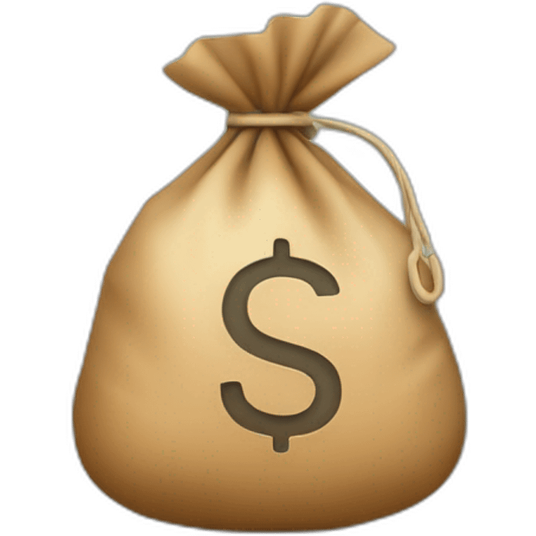 Money bag with letter ₸ in the center of the bag emoji