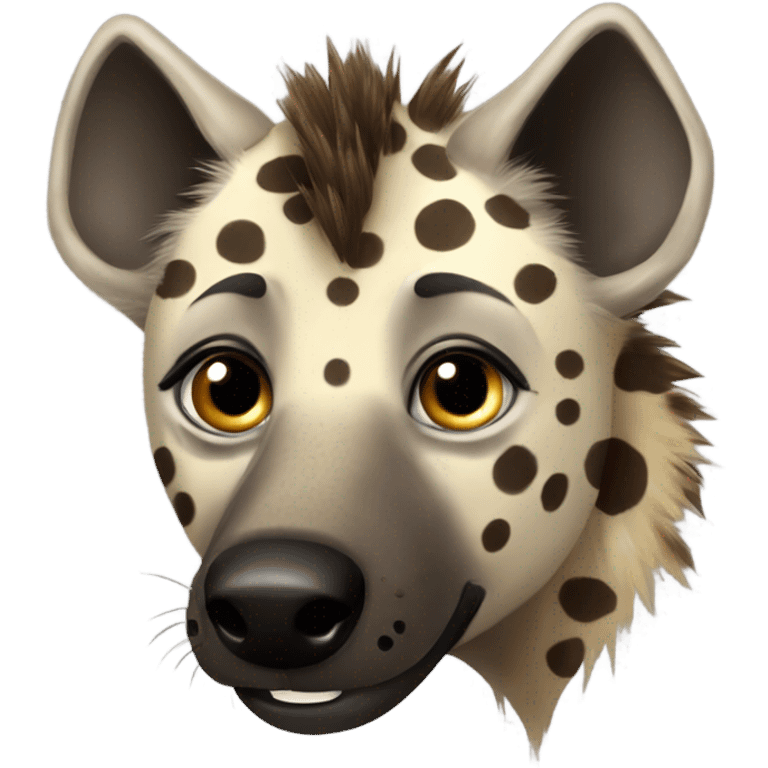 Spotted hyena emoji