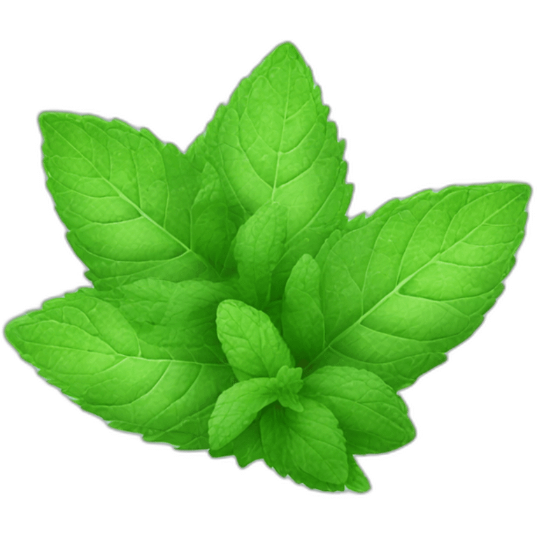 mint leaf emoji