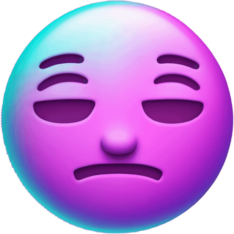 Vaporwave color themed trending up emoji emoji