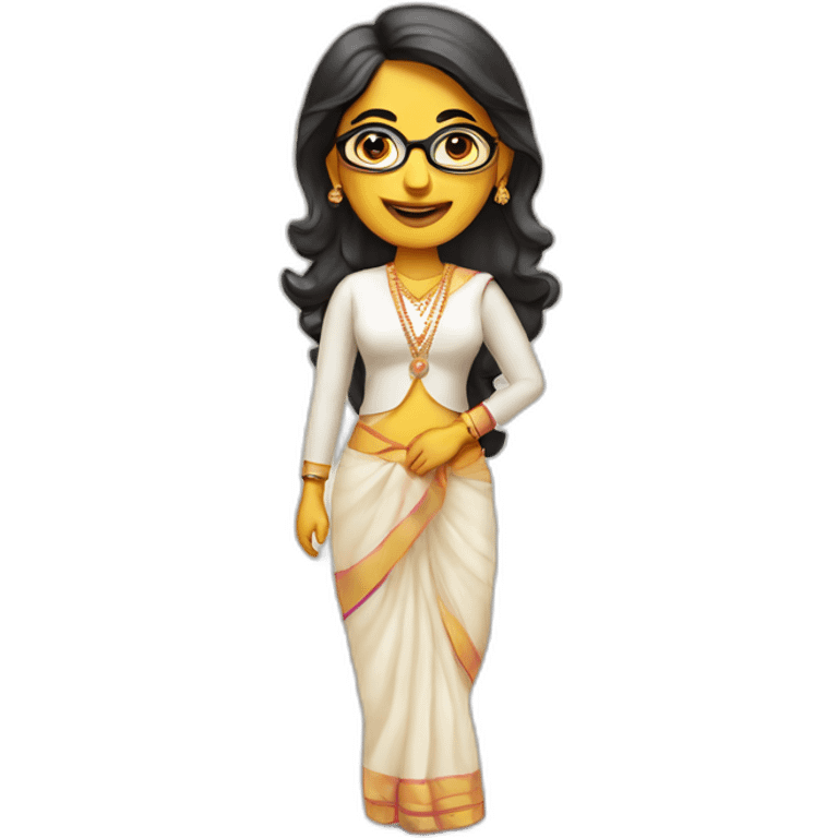 Lakshmi+business woman+ no spectacles+indian emoji