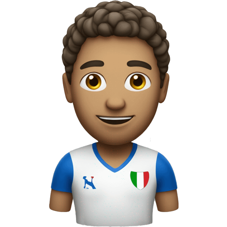 An Italian person playing soccer emoji