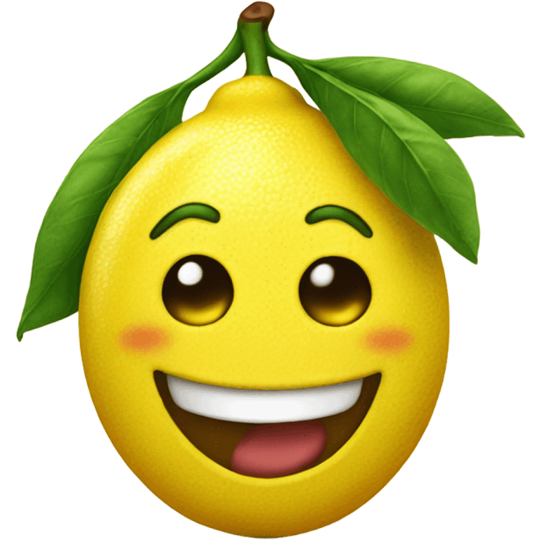 smiling lemon emoji