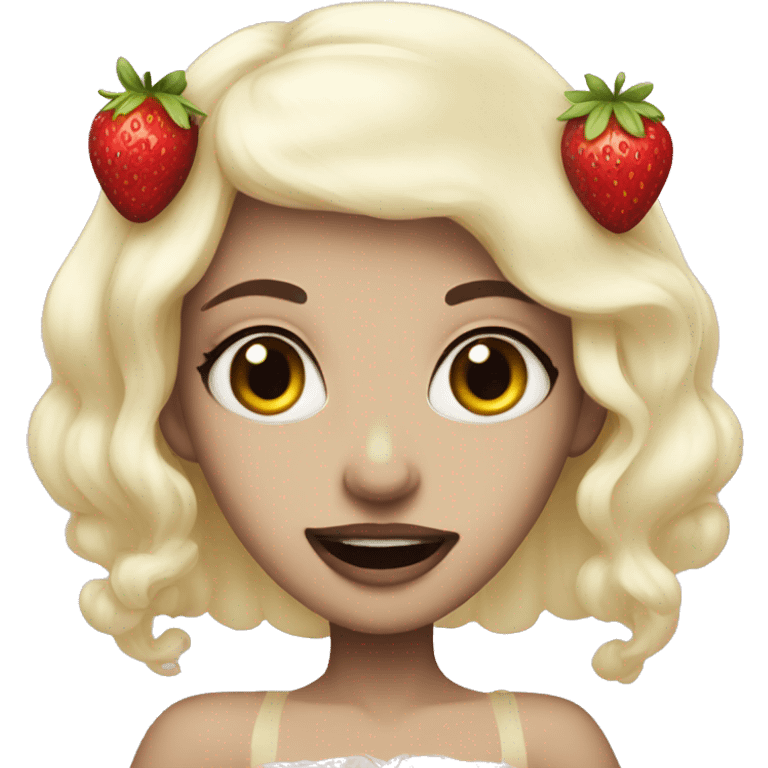 Strawberry princess pale vampire emoji