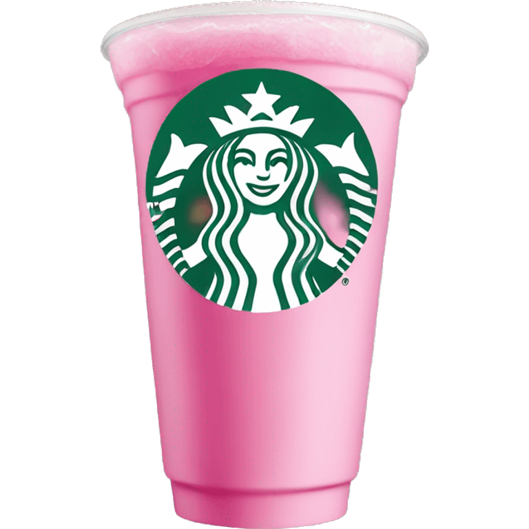 Pink drink from Starbucks  emoji