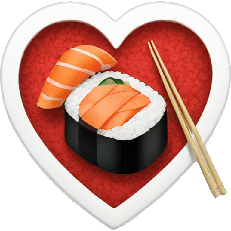 sushi heart emoji