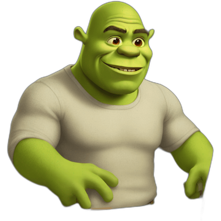 shrek as a programmer emoji