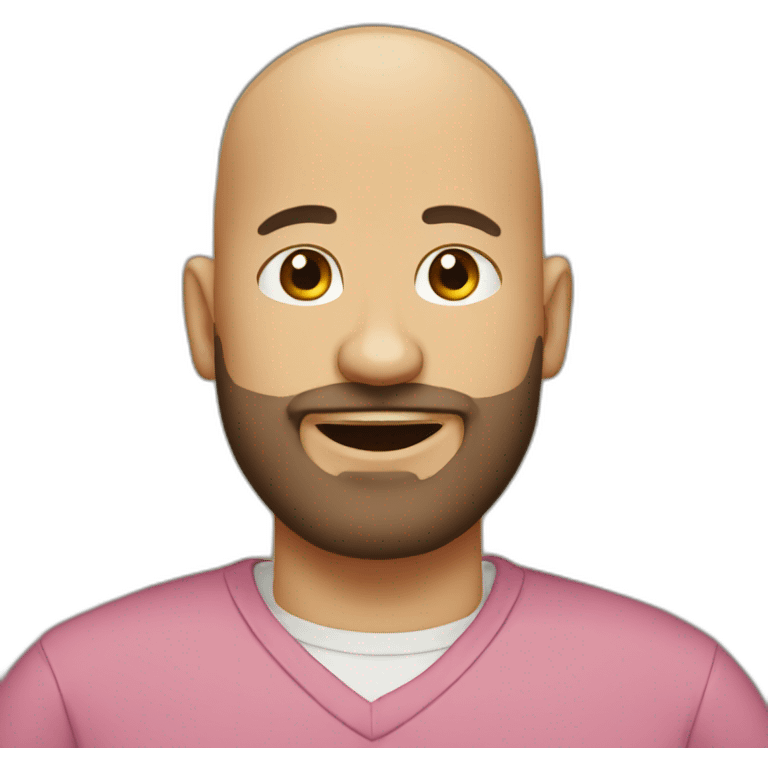 An overweighted bald guy with a three day beard emoji