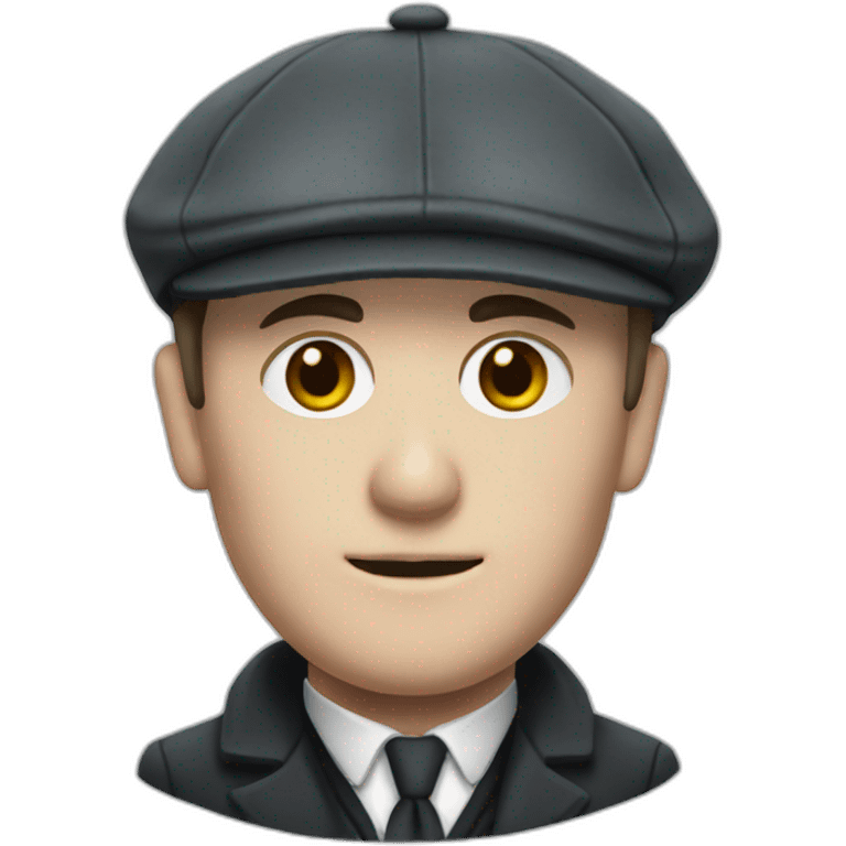 thomas shelby with an grey irish cap emoji