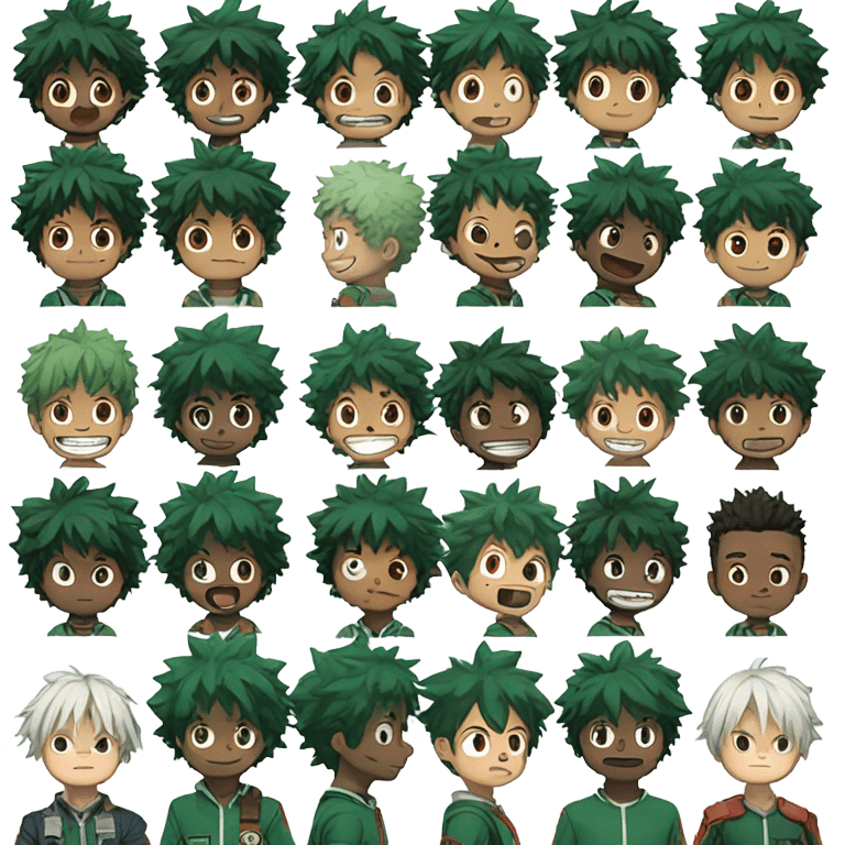 deku from my hero academia emoji