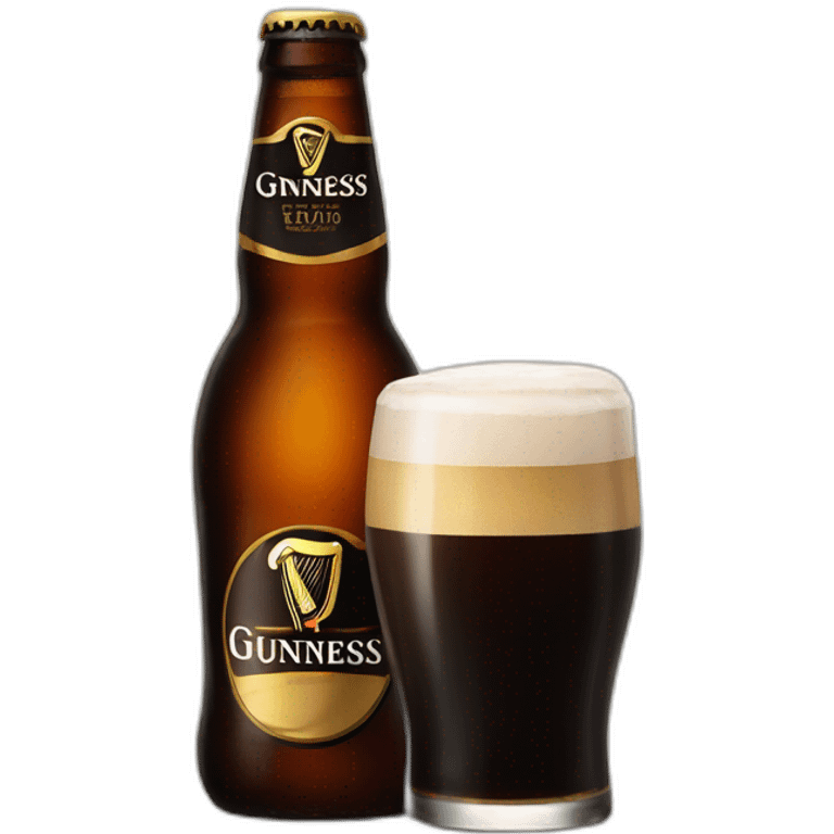 Chat boit une bière Guinness emoji