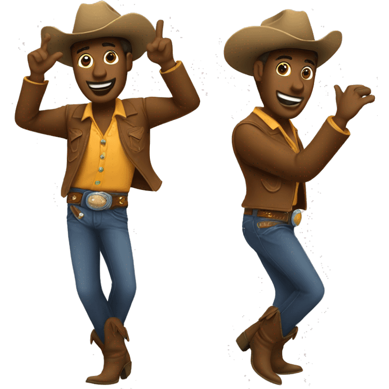 Dancing cowboy  emoji