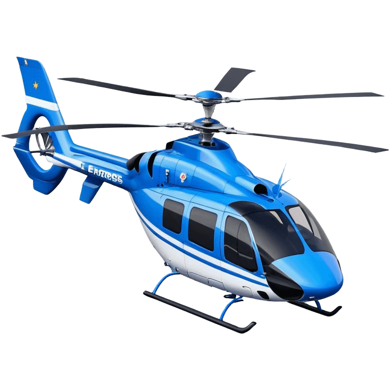 Eurocopter EC135 - Airbus Helicopters (Model Year: 2020) (Iconic colour: Blue and white) emoji