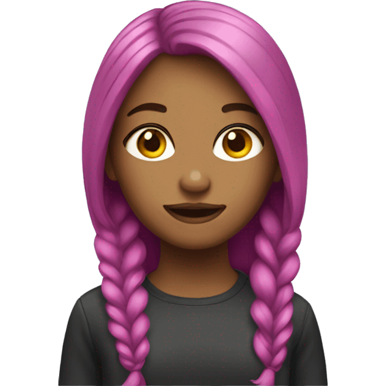 Girl with dyed hair emoji