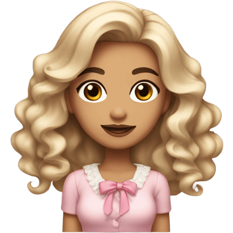 Coquette girl emoji