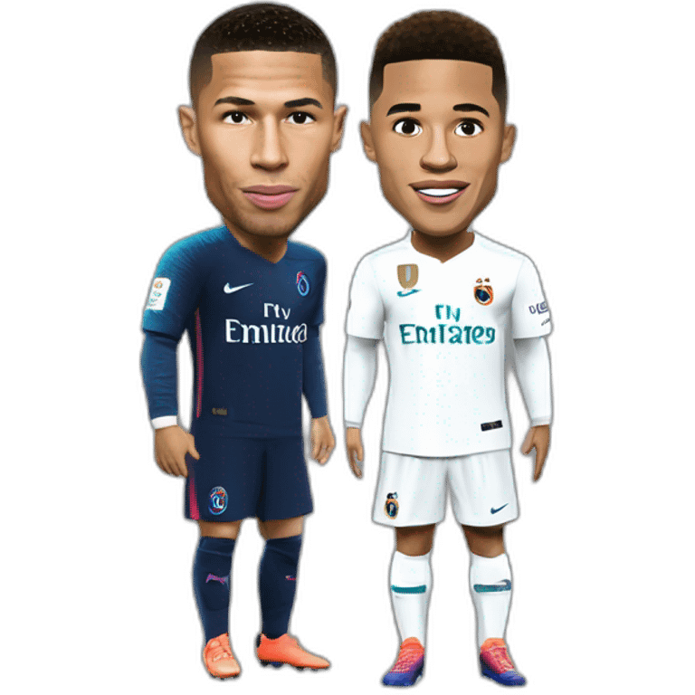 Ronaldo su Neymar sur mbappe emoji