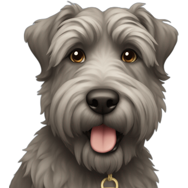 Dog bouvier emoji