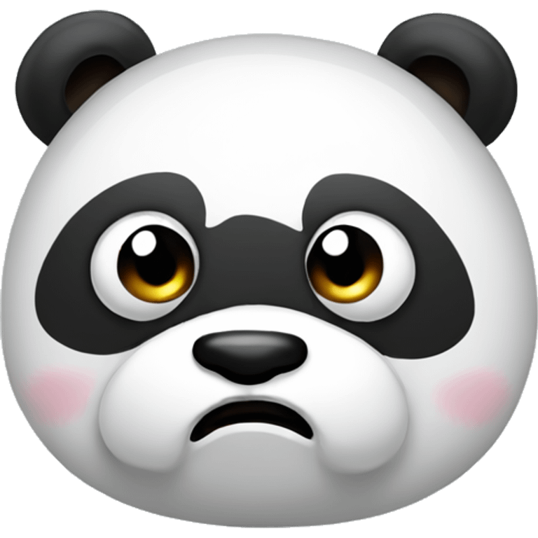 Panda constipated  emoji