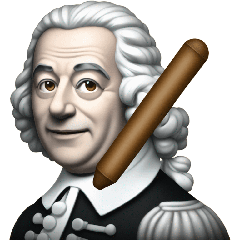 Johann Bach pointer stick chalkboard emoji