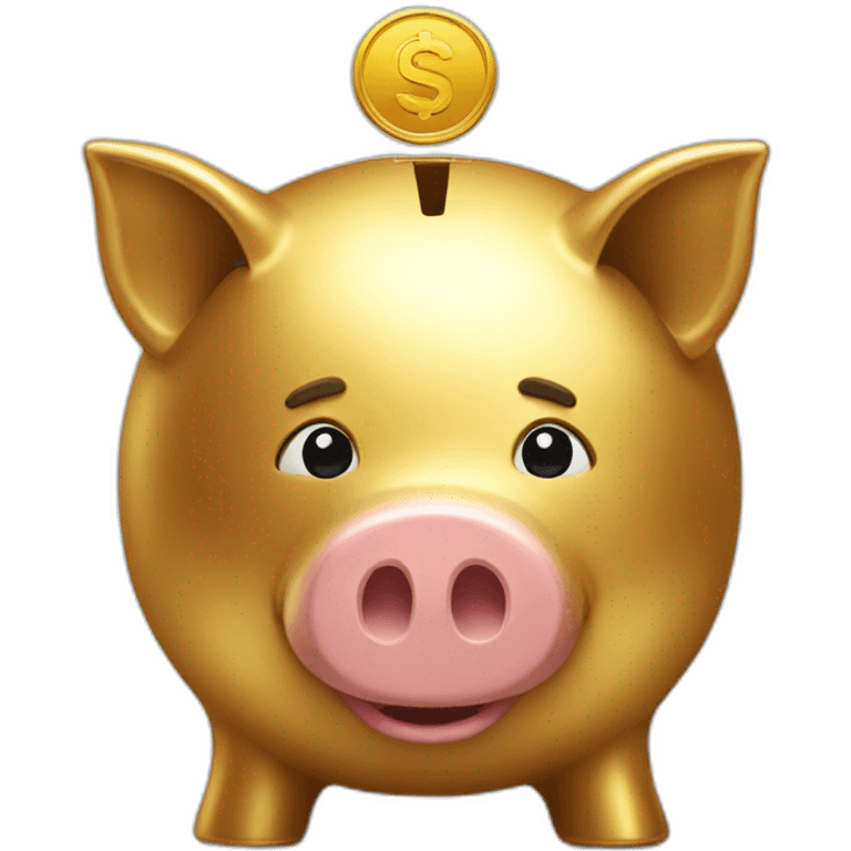 goldened-piggy-bank emoji