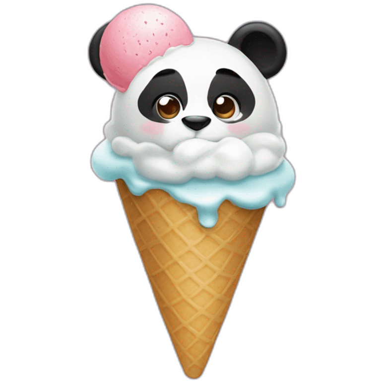 Panda’s ice cream emoji