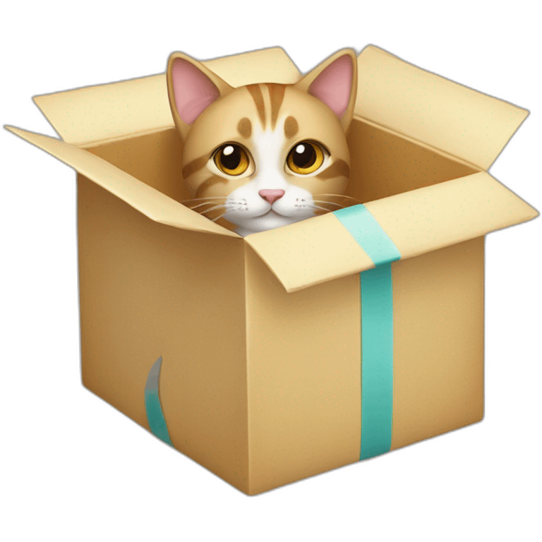 cat in gift box emoji